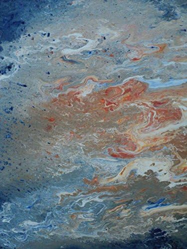 Inquietude I - Original Painting with Acrylic & Pumice Gel on Canvas 10" X 8" X 0.5" (Canvas float frame 11-1/4" X 9-1/4" X 1-5/8")
