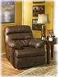 Reno Brown Rocker Recliner By Ashley Furniture
