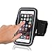 iPhone 6 Plus Sports Armband - YOKIRIN Water Resistant Key Holder for iPhone 6S Plus (5.5-Inch), Galaxy S6/S5, Note 4 Bundle with Screen Protector - Black