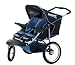Baby : InStep Safari Swivel Double Jogging Stroller (Navy/Light Blue)