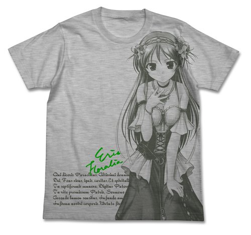 Aiyoku no Eustia Eris Floralia T-Shirt Charcoal (XL)-image