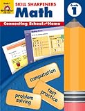EVAN-MOOR 4545 Skill Sharpeners Math Book, Grade 1, 0.5