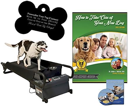 Medium DogTread Treadmill Premium K9 Fitness Kit with FREE Custom Bone Shaped Dog Tag and E-Book©