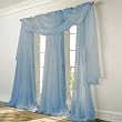 Elegance Voile BLUE Sheer Curtain