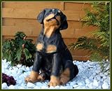 Produkt-Bild: Rottiwelpe sitzt, Rottweiler, Welpe, Gartendeko