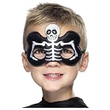 Skeleton Fabric Eyemask, Black and White