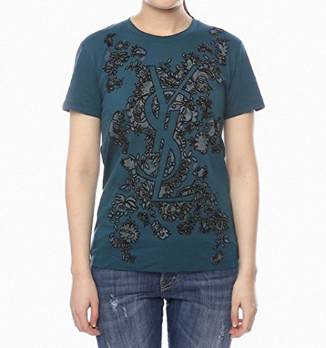 (サンローラン) SAINT LAURENT フラワーカサンドラロゴTシャツ 293075 Y1LUY 3841 HIYOKO160526 [並行輸入品]