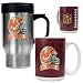 Cincinnati Bengals NFL Travel Mug & Gameball Ceramic Mug Set - Helmet logo