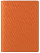 Woven Embossed Leather Journal, Ruled Pages, 5x7", Burnt Orange