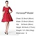 Heroecol® 50s 60s Hepburn Short Sleeve Style Vintage Retro Swing Rockailly Dresses