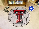 Texas Tech Red Raiders Soccer Ball Floor Rug Mat