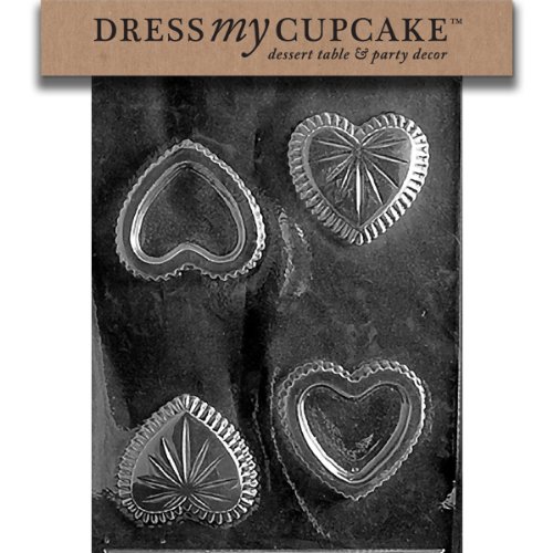 Dress My Cupcake DMCV065 Chocolate Candy Mold, Small Pour Box, Valentine's Day