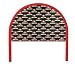 New Twin Size Children's Youth Red Metal Headboard with Custom San Francisco 49'ers NFL Upholstered Headboard