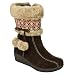 Girls' Cherokee® Hulda Sweater Pom Boots - Brown