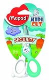 Maped Kidikut Safety Scissors, Fiberglass Blades, 4 3/4 Inches, Assorted Colors (037800)