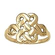 14K Yellow Gold Celtic Design Fashion Ring