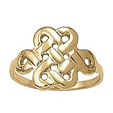 14K Yellow Gold Celtic Design Fashion Ring
