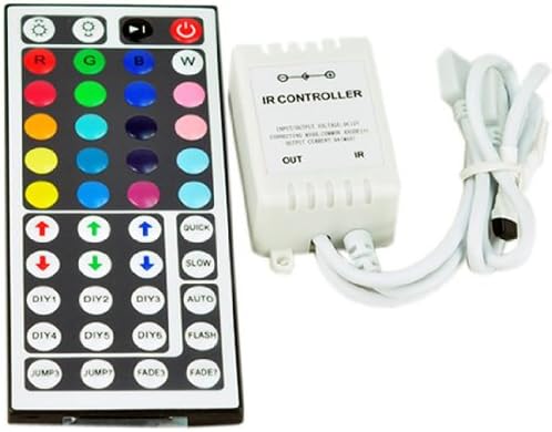 44Key Wireless IR Remote Controller With Receiver For 5050 3528 RGB SMD LED Light Strips