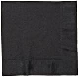 Boardwalk 42065 Paper Cocktail Napkin, 2-Ply, 10 Width x 10 Length, Black (4 Pack of 250)