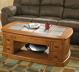 Plank Park Oval Lift-Top Cocktail Table By Ashley Furniture img