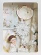 Baptism Gift Set - Boy - ENGLISH - Rosary - Candle - Keepsake - Hanky - Shell - Gift Box 12in.x8.75in.- White