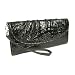 Womens Hornback Croco Print La Jolla Clutch Wristlet Wallet w/ Removable Coin Purse & Credit Card Holder - Choice of Colors