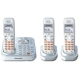Panasonic Dect 6.0 Expandable Silver Digital Cordless Answering System - 3 Handset System (KX-TG9343S)