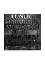 CM Creation Cuadro Decometal 72X72 Week Negro