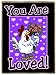 Country Western You Are Loved Cute Chicken Animal Refrigerator Gift Magnet