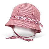 SALE - Baby Girl Sun Hat 30+ UVP Gingham with Drawstrings, 6-9 mth - available in different sizes