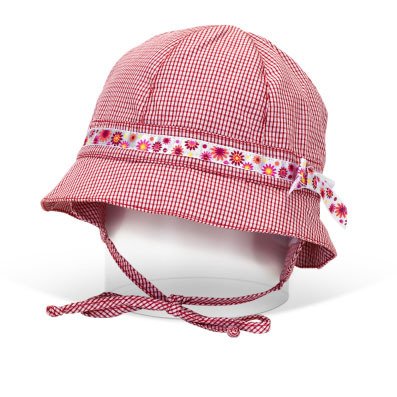 Sterntaler Baby/Mädchen Sonnenhut Rot Karriert 