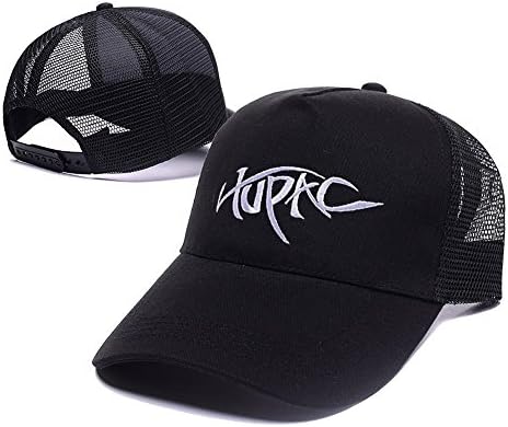 DEBANG 2Pac Tupac Logo Adjustable Embroidery Leisure Mesh Hat Unisex Casual Baseball Mesh Cap