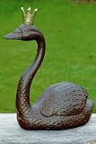 Eigenschaften B&B  / Schwan mit Krone Gusseisen 29 cm königliche Gartendeko
