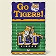 Tile Desk clock~ LSU Tigers ~Artworks Home Accents~ desk clocks~ code 955