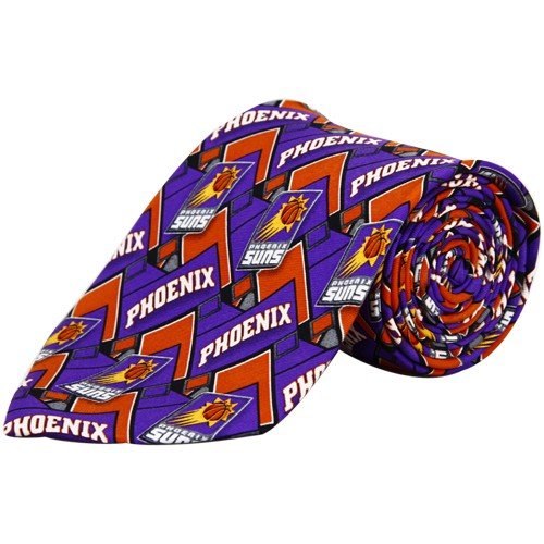 Phoenix Suns Purple-Orange Pattern Tie