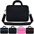 13 Inch Laptop Sleeve, 13 Inch Laptop Shoulder Bag, KOZMICC 13 13.3 Inch Neoprene Messenger (Black) Handle Strap Case for Apple MacBook Air Pro Dell HP Lenovo Acer ASUS Chromebook Laptop Ultrabook