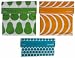 LunchSkins Reusable Sandwich and Snack Bags Set - 3 Pack - Green Pear, Mango Slices, Aqua Dots