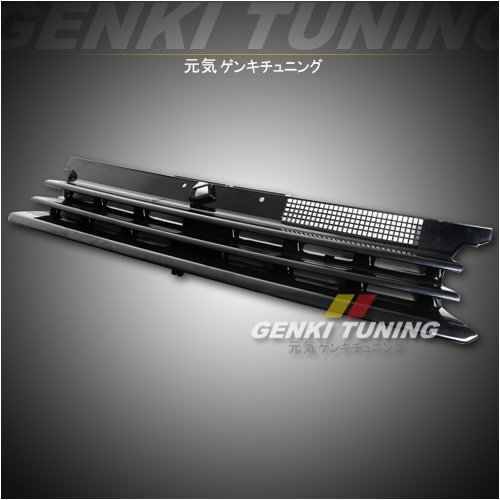 Genki Tuning - 1998-2004 (1999 2000 2001 2002 2003) Volkswagen Golf 4 ABS Front Hood Black Grill Grille 98 99 00 01 02 03 04 VW