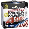 Weider Mega Mass 4000, White Chocolate Praline, 7000 g