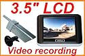 3.5" Magnetic Portable Wireless Camera System Rechargeable Battery Built-in Monitor and Wireless Magnetic Camera