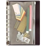 Day-Timer Vinyl Zip Pouch, Desk Size, 5.5 x 8.5 Inches, Clear (D87219B)