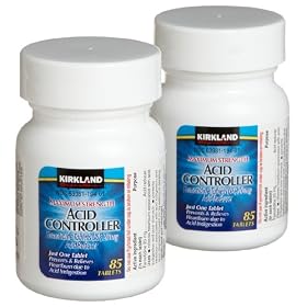 Kirkland Signature Maximum Strength Acid Controller, Famotidine Tablets USP, 20 mg, 85-Count (Pack of 2)