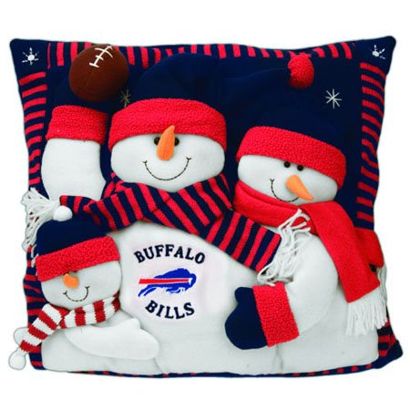 Buffalo Bills Snowman Family Pillow