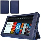 CaseCrown Bold Trifold Case (Blue) for Amazon Kindle Fire Tablet