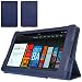 CaseCrown Bold Trifold Case (Blue) for Amazon Kindle Fire Tablet