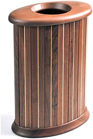 Asahikawa Furniture Sasaki Crafts TB-OV-L-W Natural Wood Wastebasket Oval L Walnut