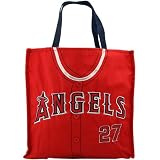 Los Angeles Angels of Anaheim #27 Vladimir Guerrero Red Baseball Jersey Tote Bag