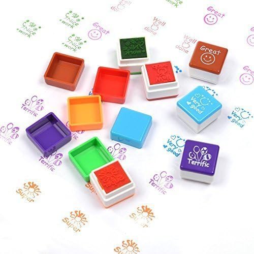 Inspired gift® Teachers Self-inking Rubber Stamp Set 6pcs