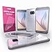 Galaxy S6 Case - Cellto [Soft Flexible] S6 Case Slim **New** [Precision Fit] Premium Flex Soft TPU Case - Retail Eco-Packaging - Thin Case for GS6 (2015) - Clear with Glitter Sparkle