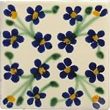 Mexican Tile - 4x4 Violets Talavera